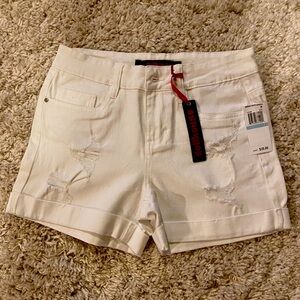 brand new with tags!! dollhouse white denim shorts from macys